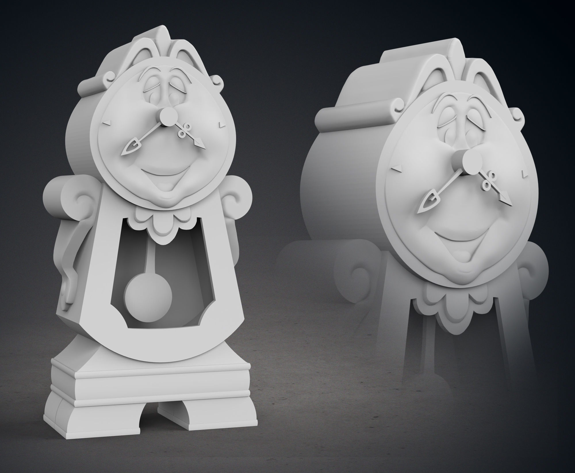 Cogsworth 3D print model_1