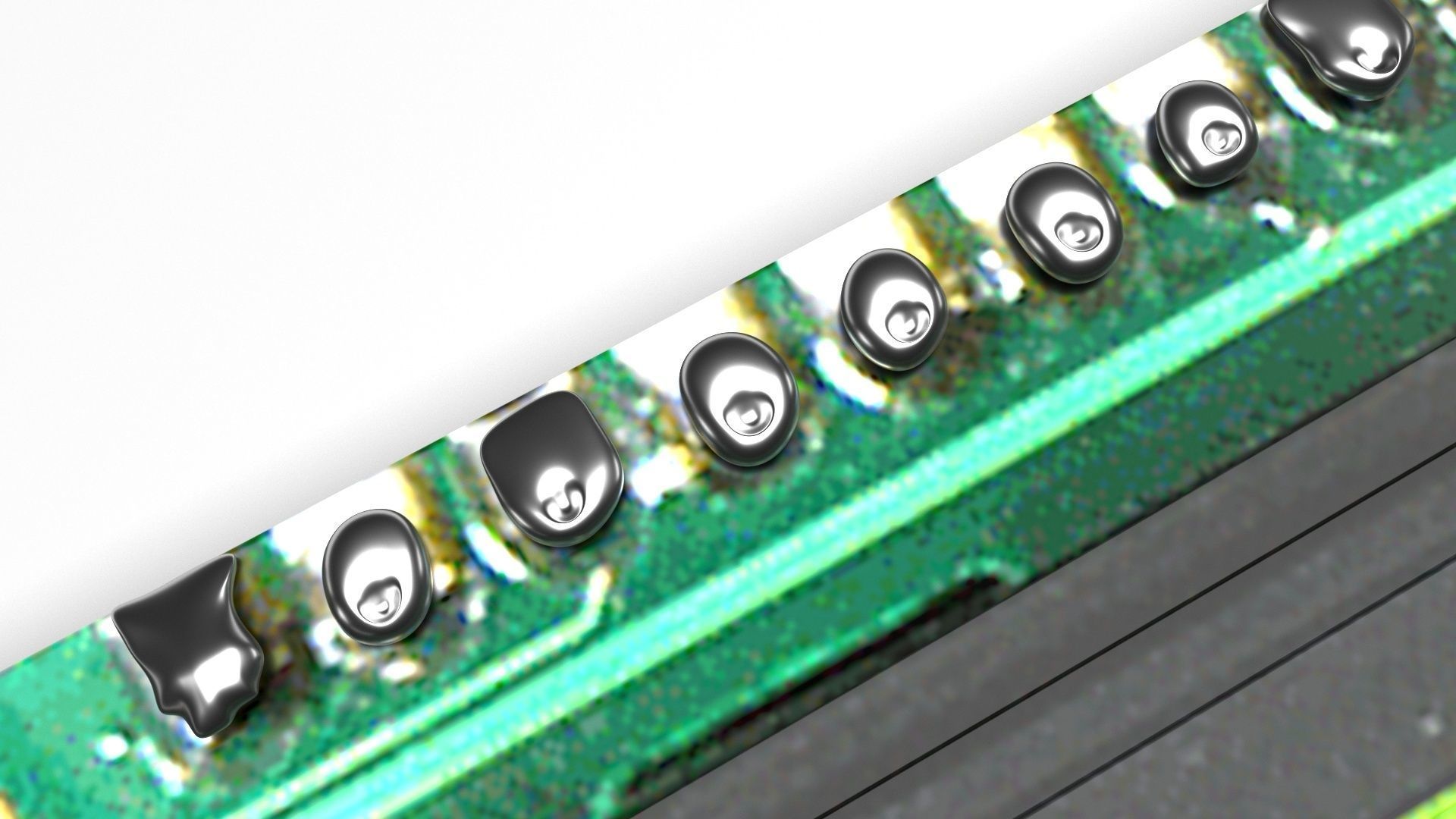 Liquid Crystal Display Screen Component 3D model_4