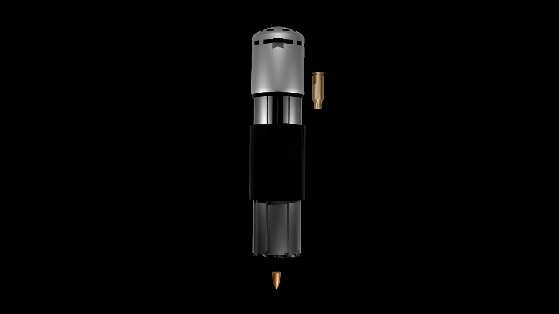 Revolving Gatling Pistol 3D model_6