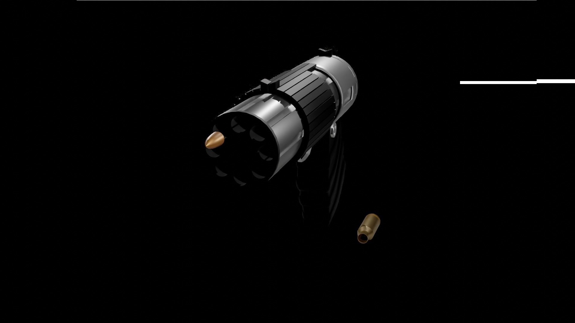 Revolving Gatling Pistol 3D model_3