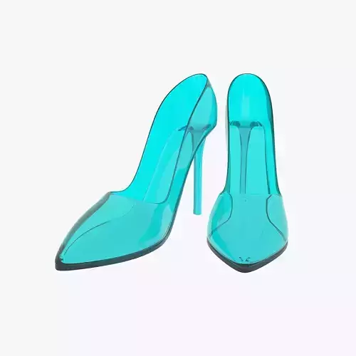 GLASS WOMAN SHOE