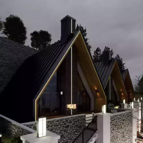 SKETCHUP  A-Frame House  3D model