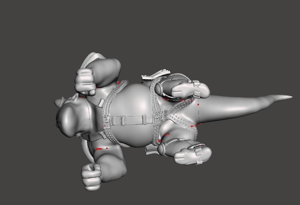 Custom Desgined STL File Amok Action Figure for 3d Printing 3D print model_3