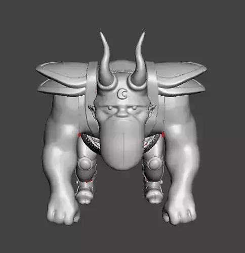 Custom Desgined STL File Amok Action Figure for 3d Printing 