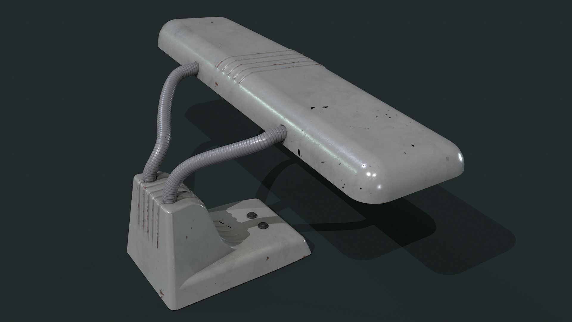 70s Vintage Retro Desk Lamp Low-poly 3D model_4