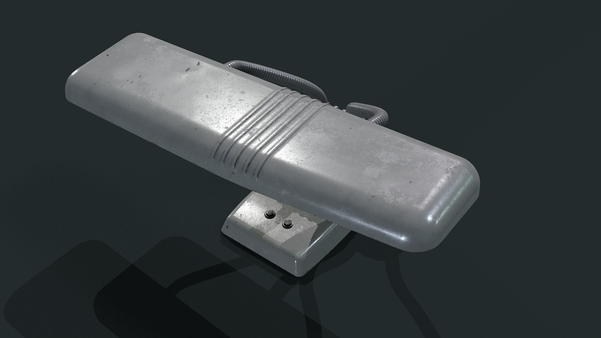 70s Vintage Retro Desk Lamp Low-poly 3D model_3