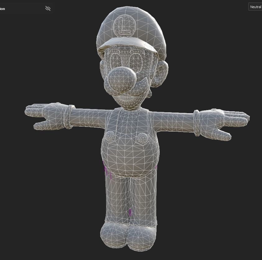 Luidji Low-poly 3D model_4