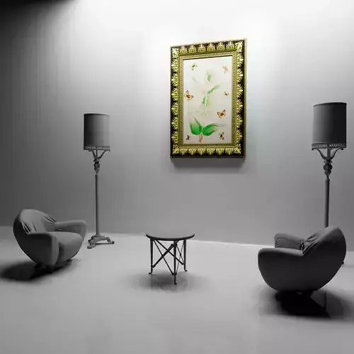 Pictorial wall carpet