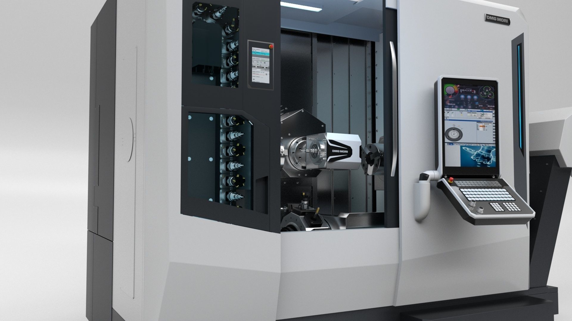 Milling Machine Dmg  Ntx 500 3D model_24