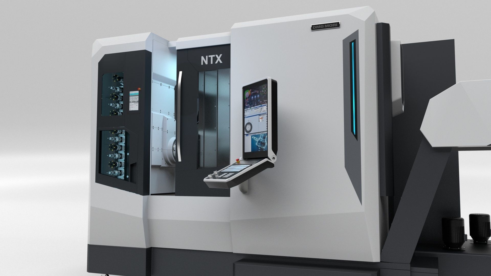 Milling Machine Dmg  Ntx 500 3D model_32