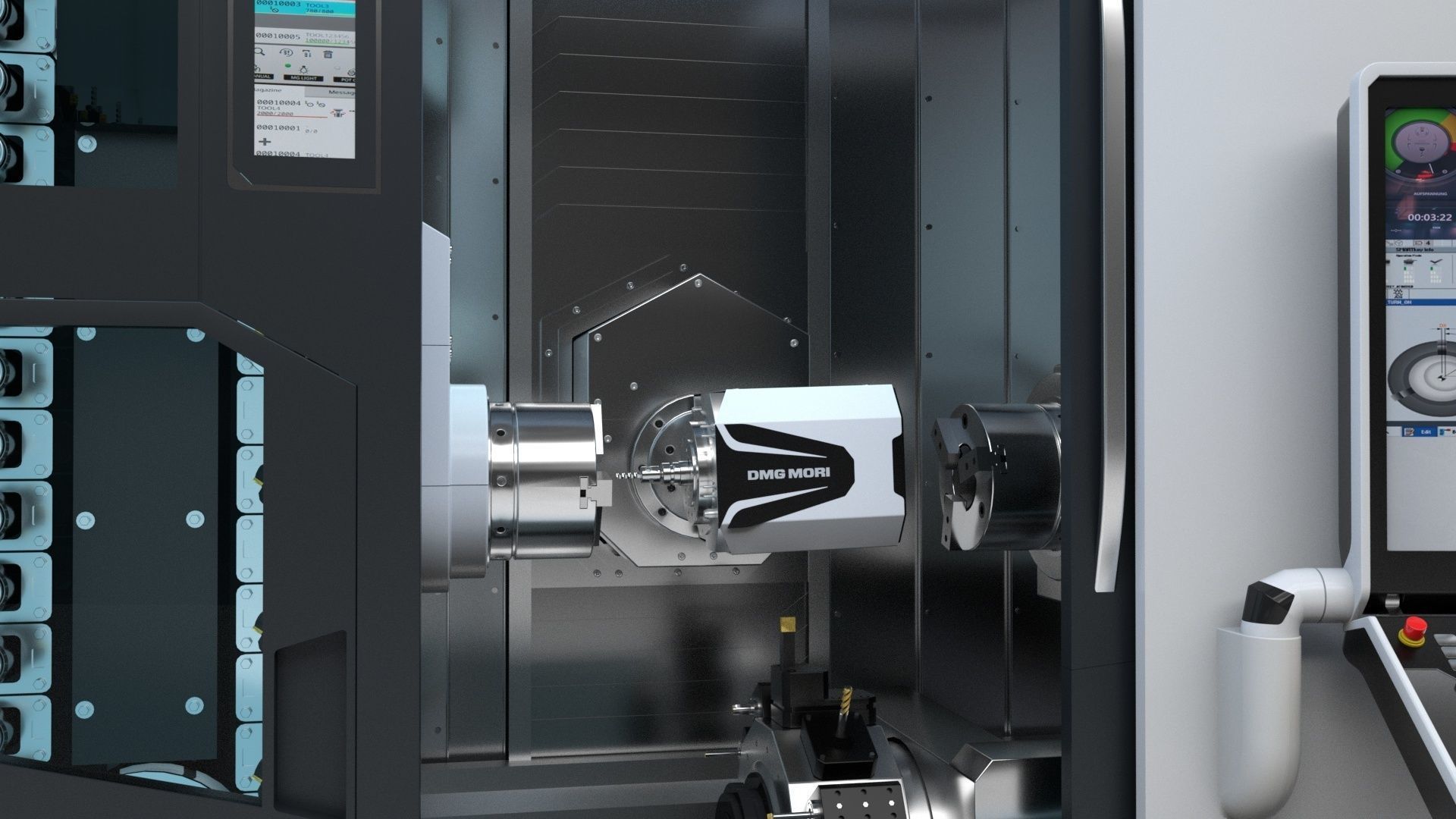 Milling Machine Dmg  Ntx 500 3D model_19