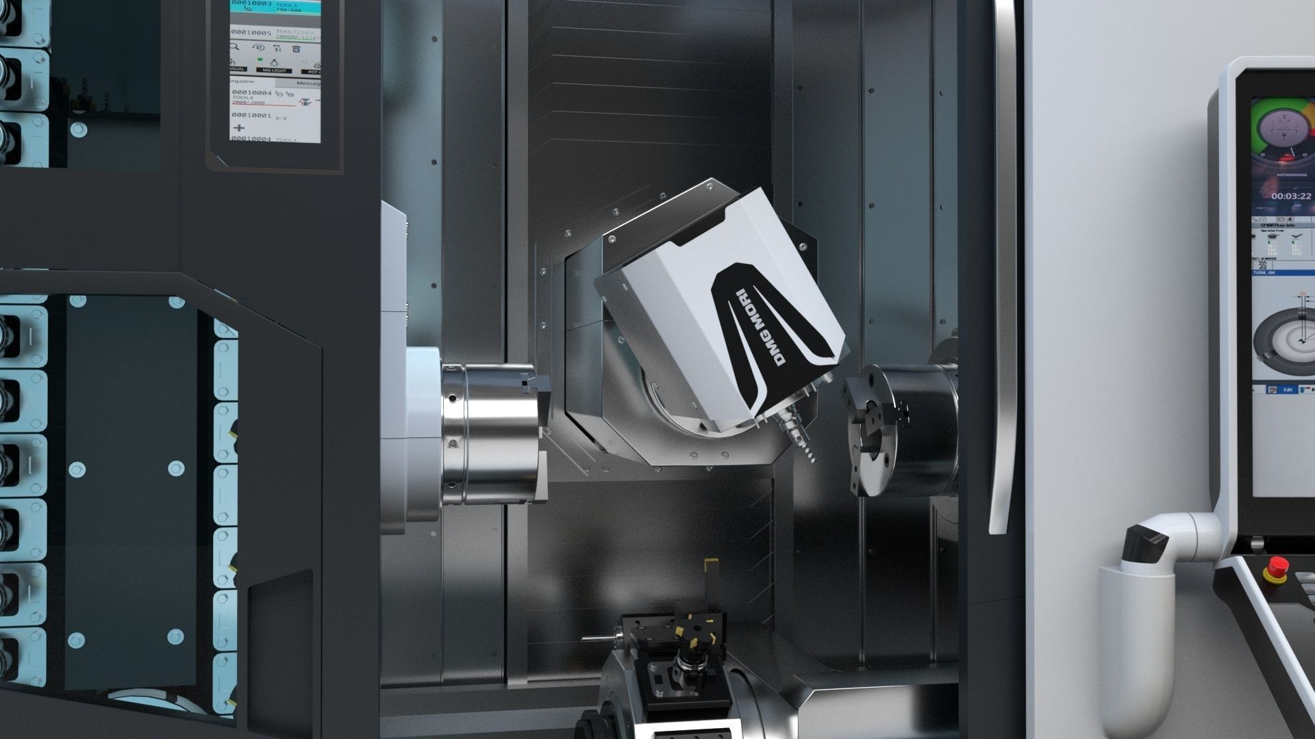 Milling Machine Dmg  Ntx 500 3D model_17