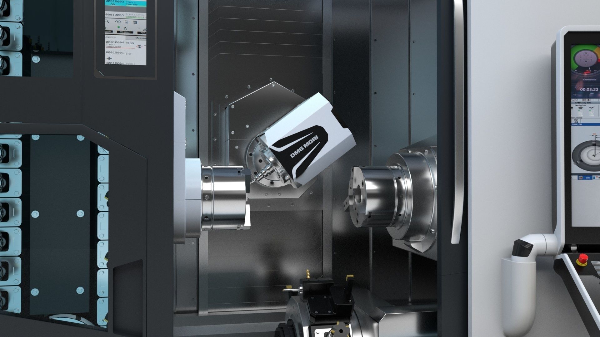 Milling Machine Dmg  Ntx 500 3D model_12