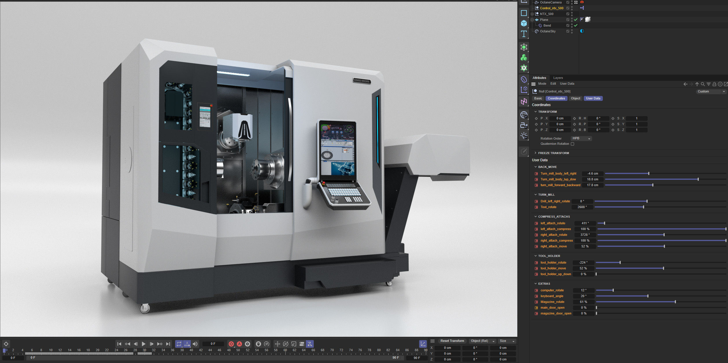 Milling Machine Dmg  Ntx 500 3D model_34