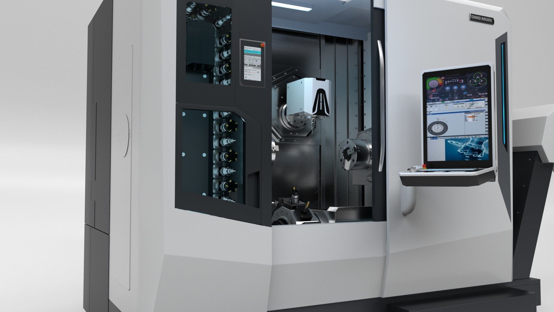 Milling Machine Dmg  Ntx 500 3D model_27