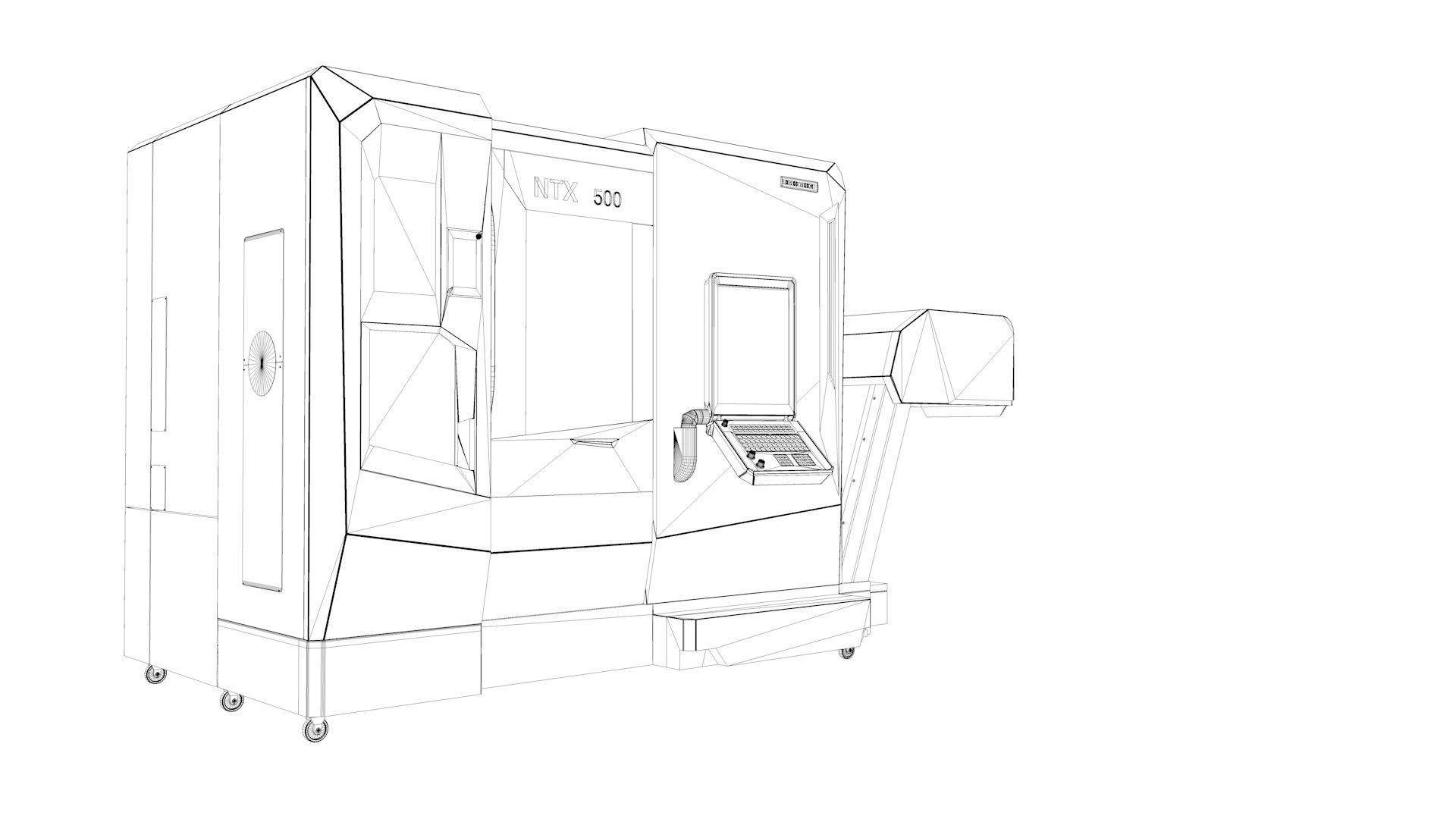 Milling Machine Dmg  Ntx 500 3D model_36