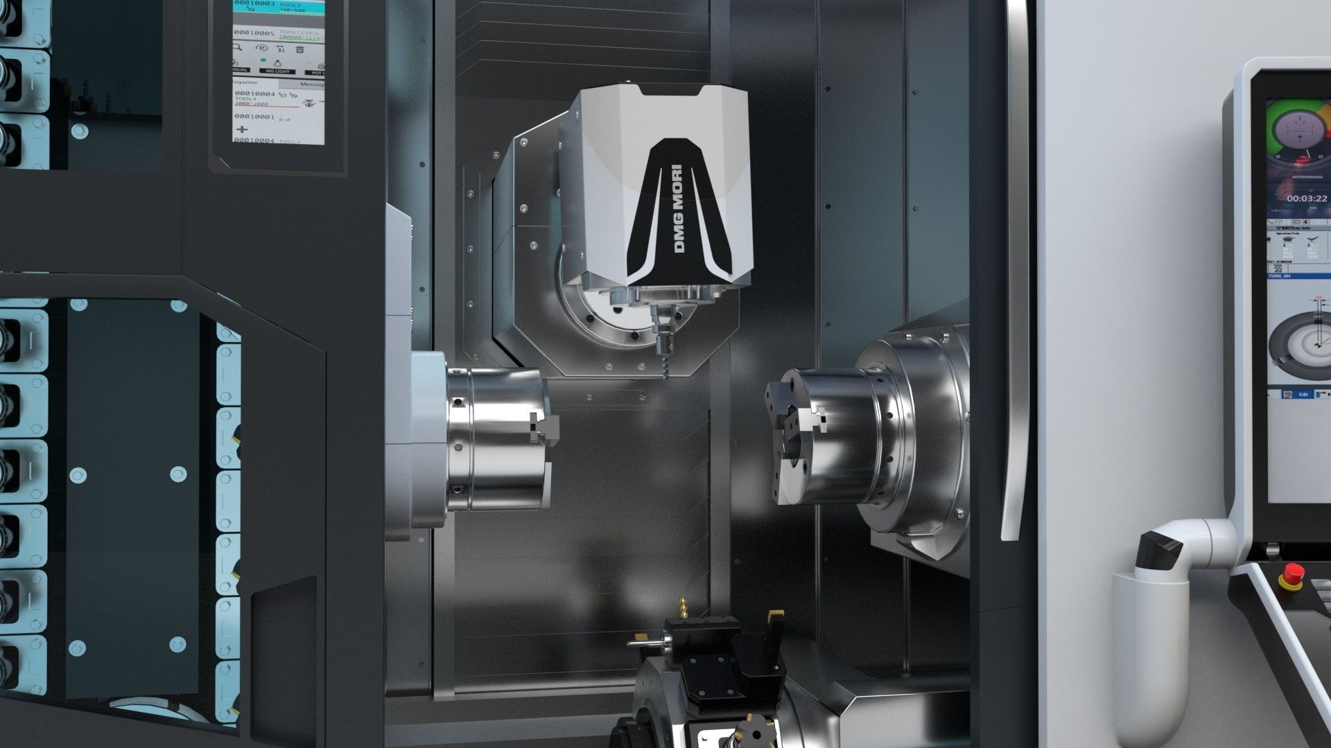 Milling Machine Dmg  Ntx 500 3D model_14