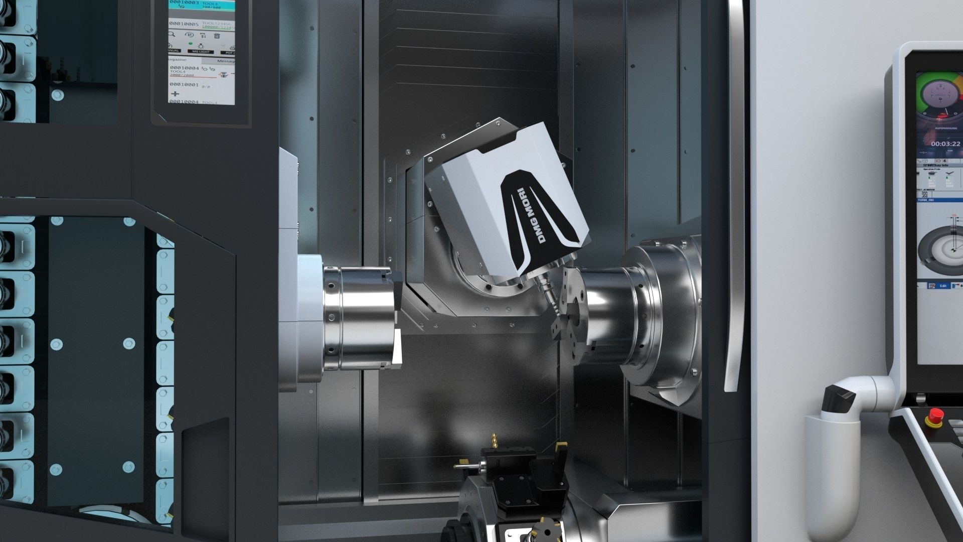 Milling Machine Dmg  Ntx 500 3D model_13