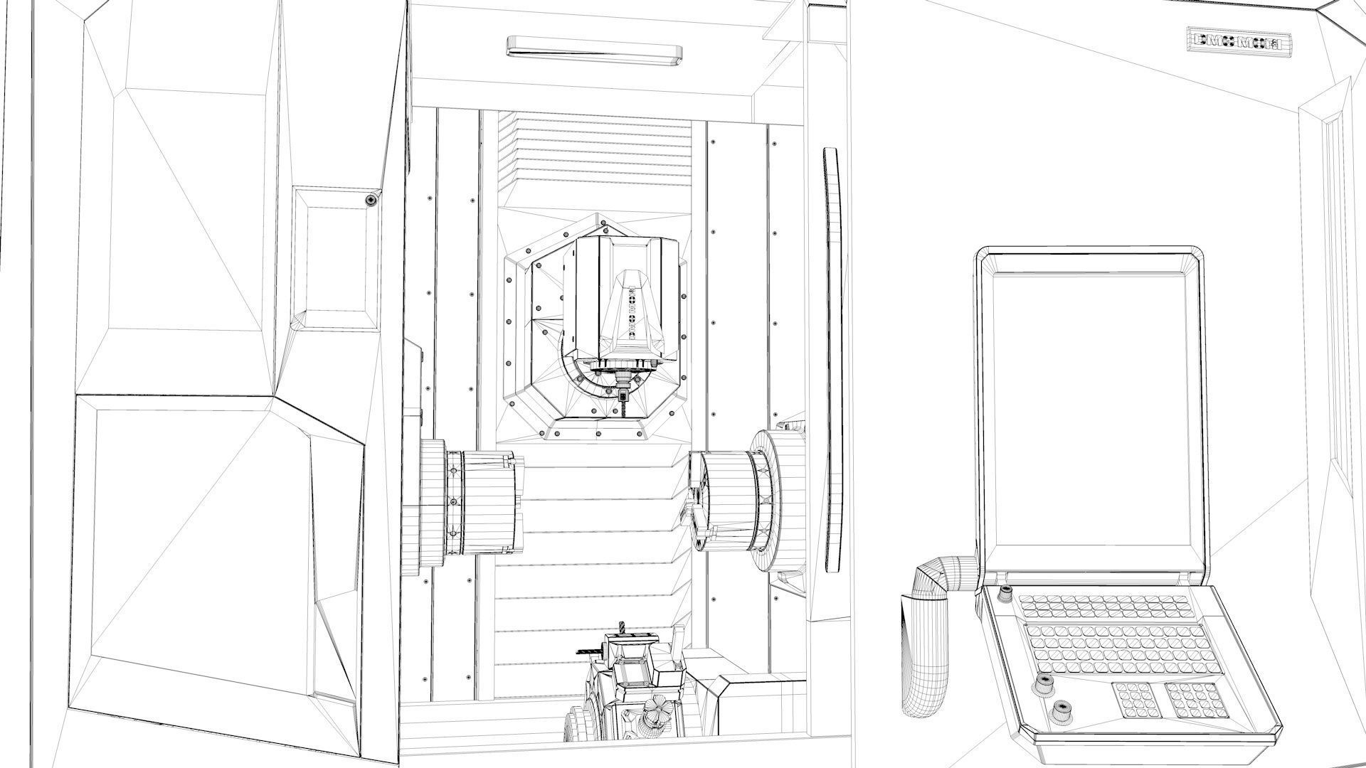 Milling Machine Dmg  Ntx 500 3D model_38