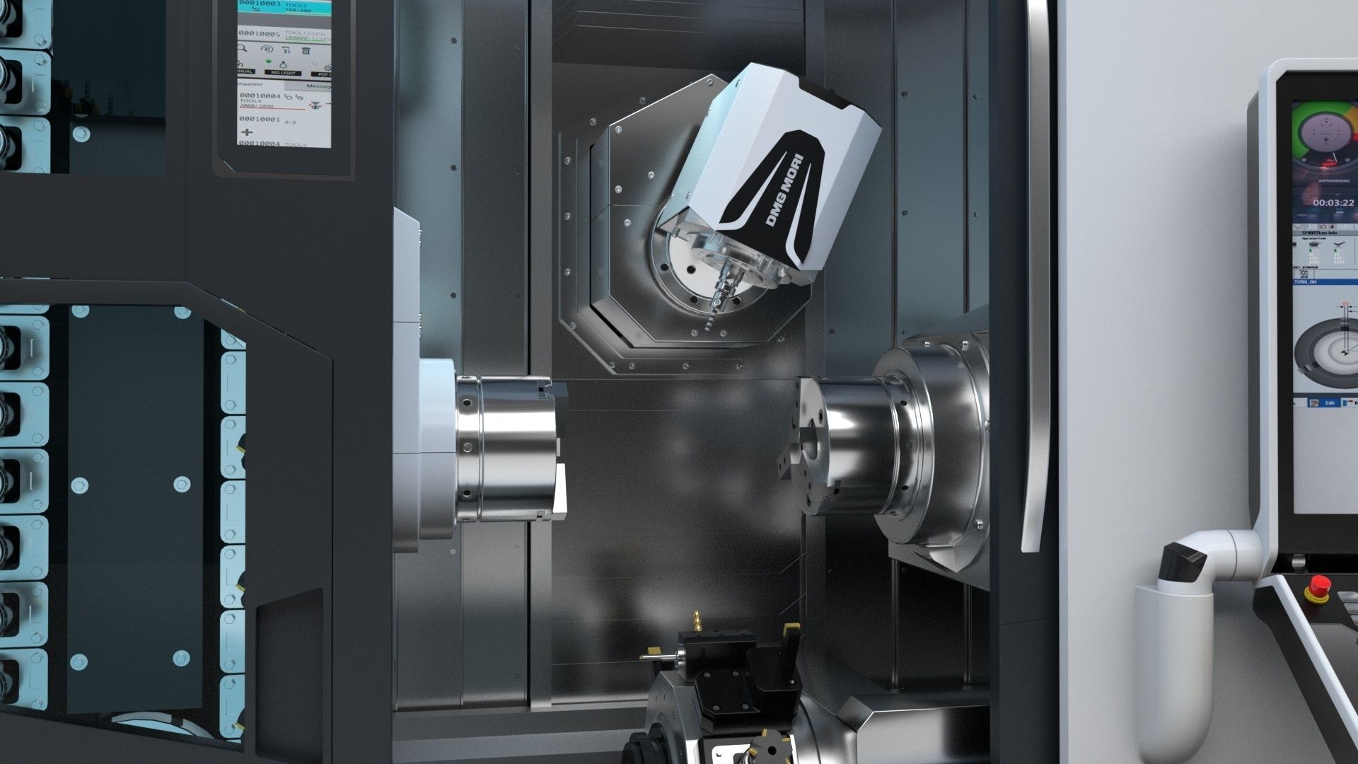 Milling Machine Dmg  Ntx 500 3D model_11