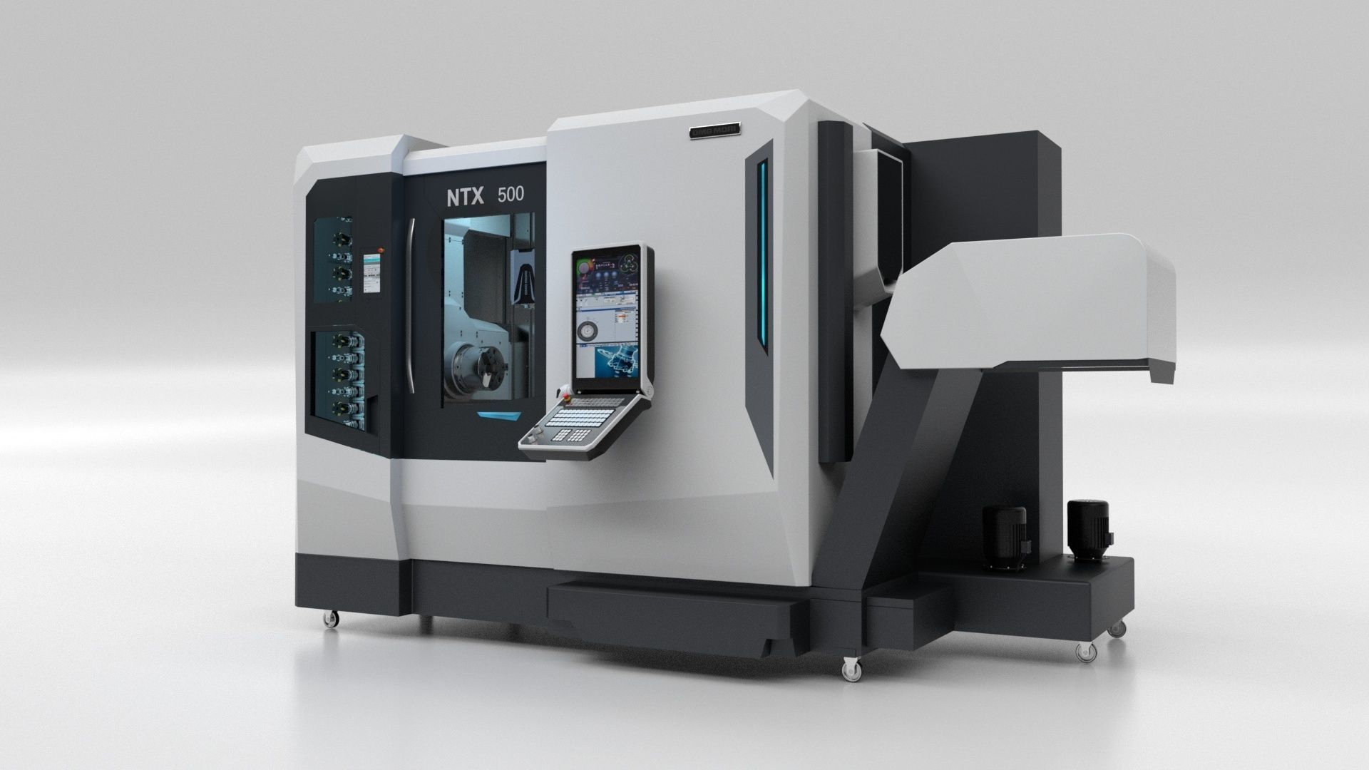 Milling Machine Dmg  Ntx 500 3D model_7