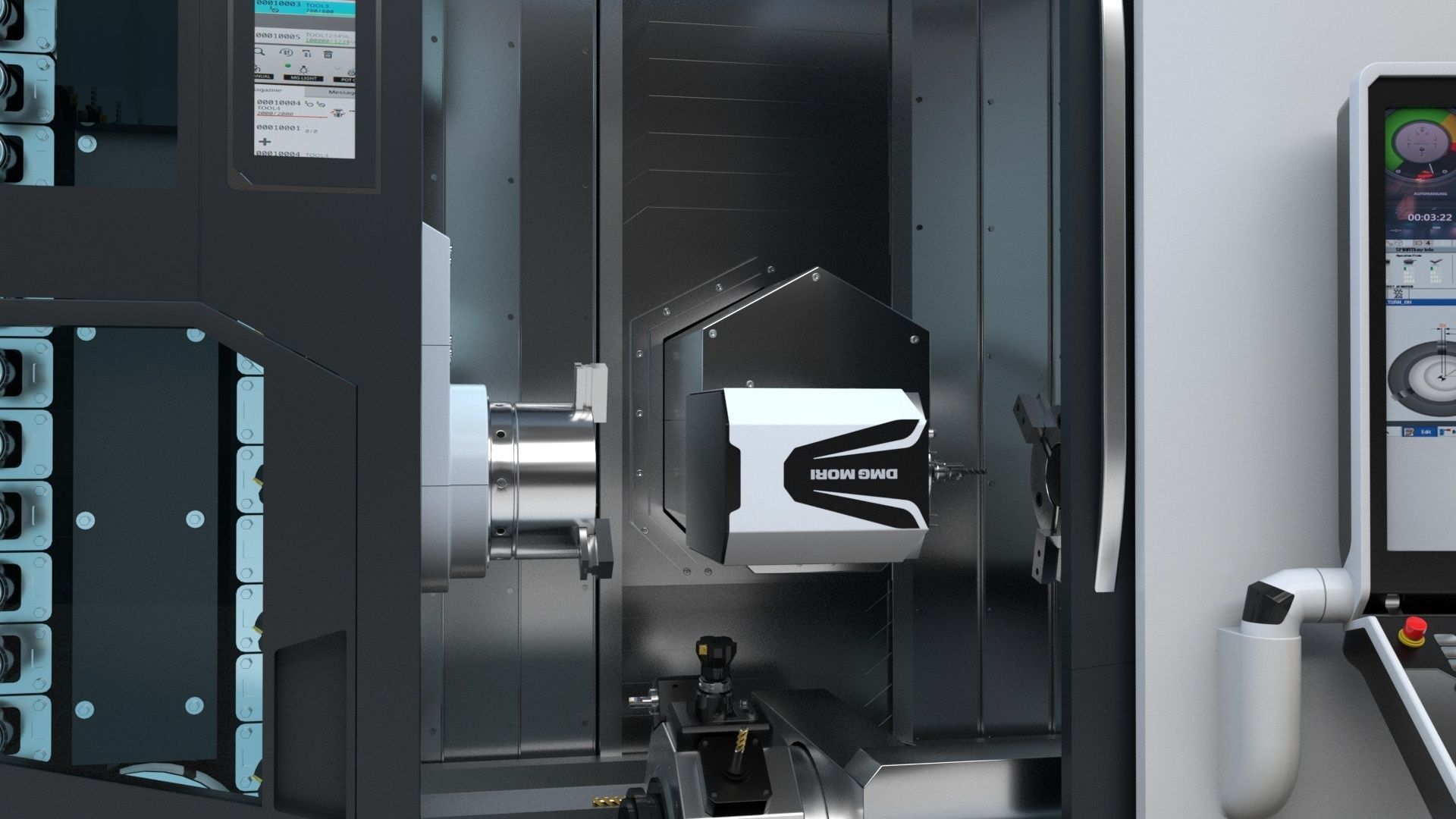 Milling Machine Dmg  Ntx 500 3D model_22