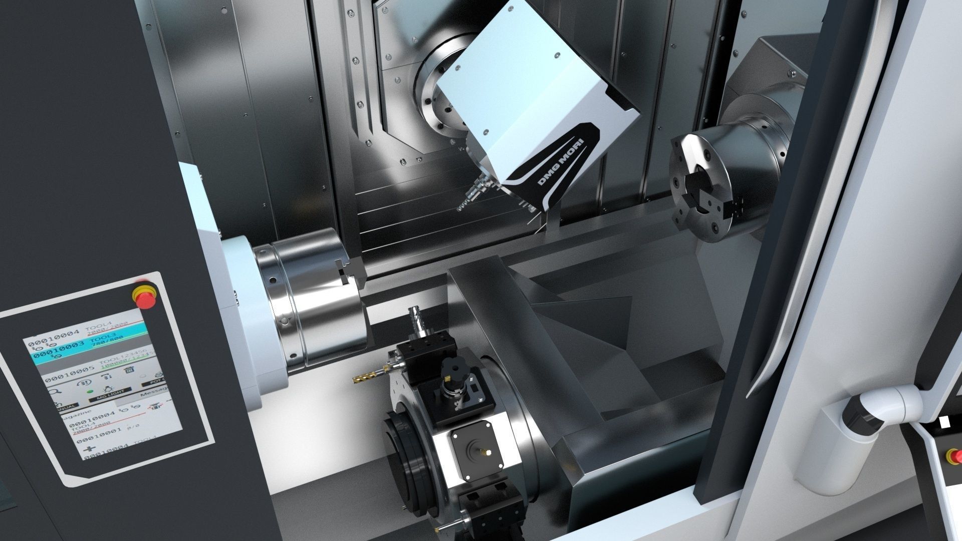 Milling Machine Dmg  Ntx 500 3D model_23