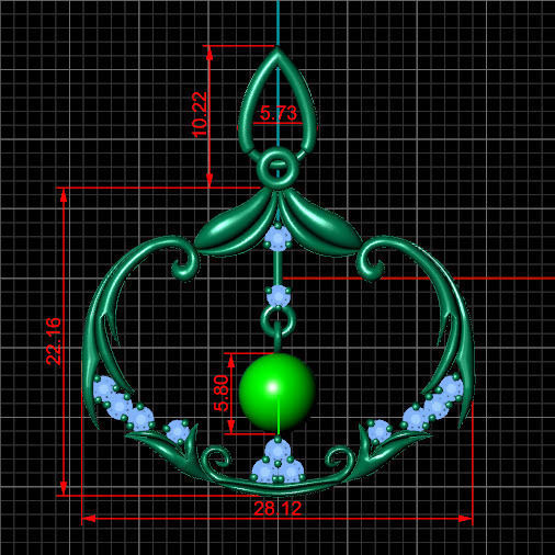 Jewellry Pendant 3D print model_5