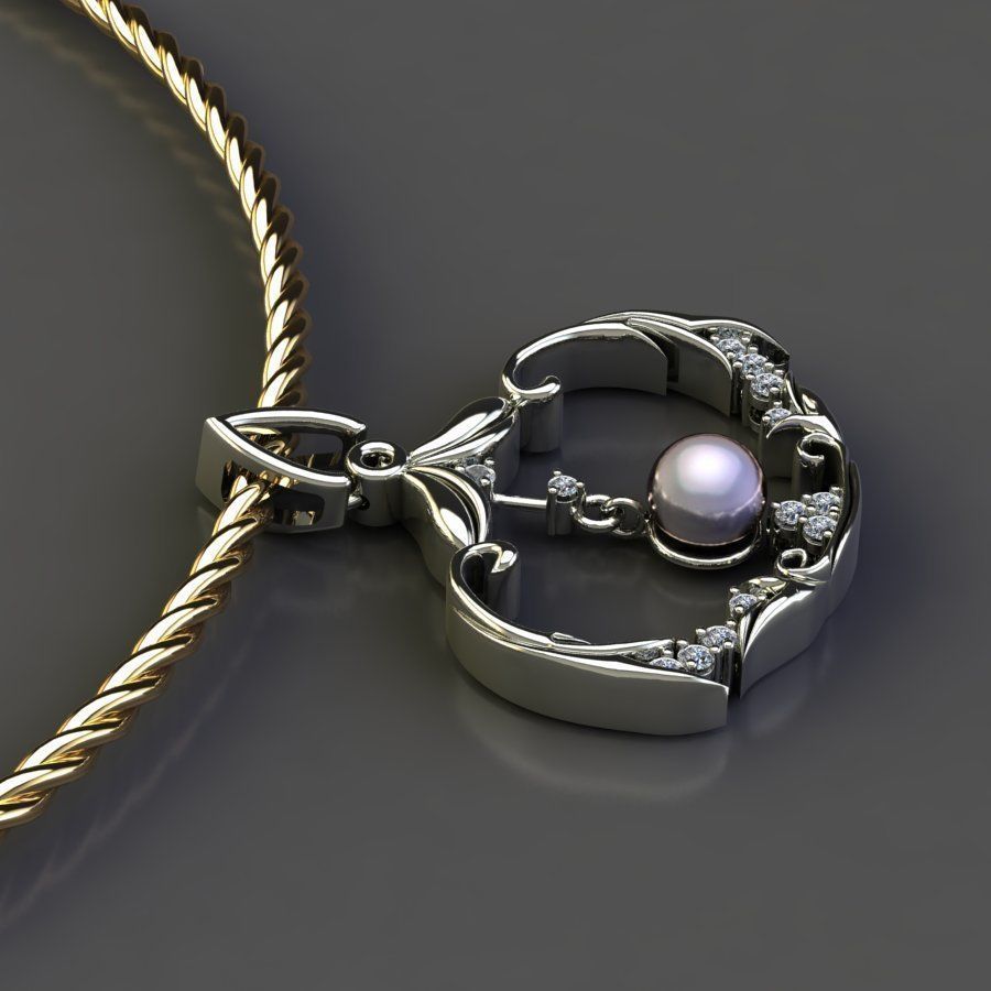 Jewellry Pendant 3D print model_3