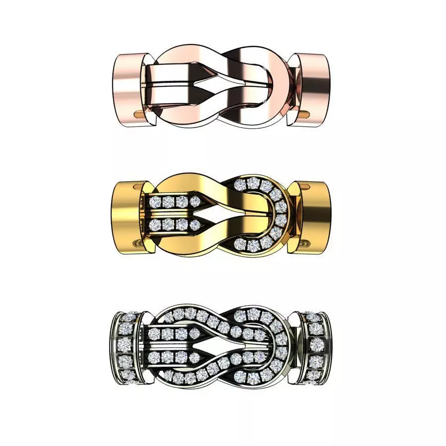 Chance Infinie Medium bracelet 3D print model_0