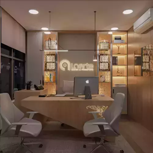 La Arte Office room interior scene 