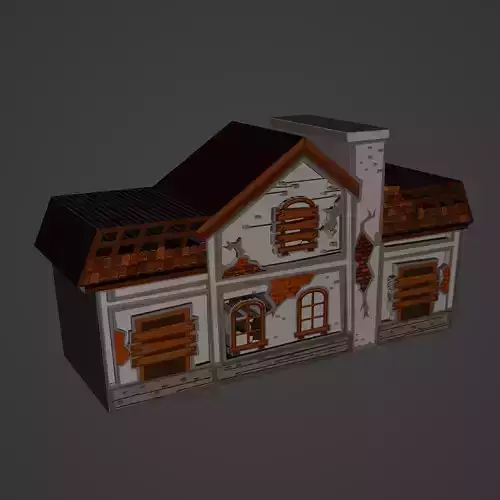 damaged house Building