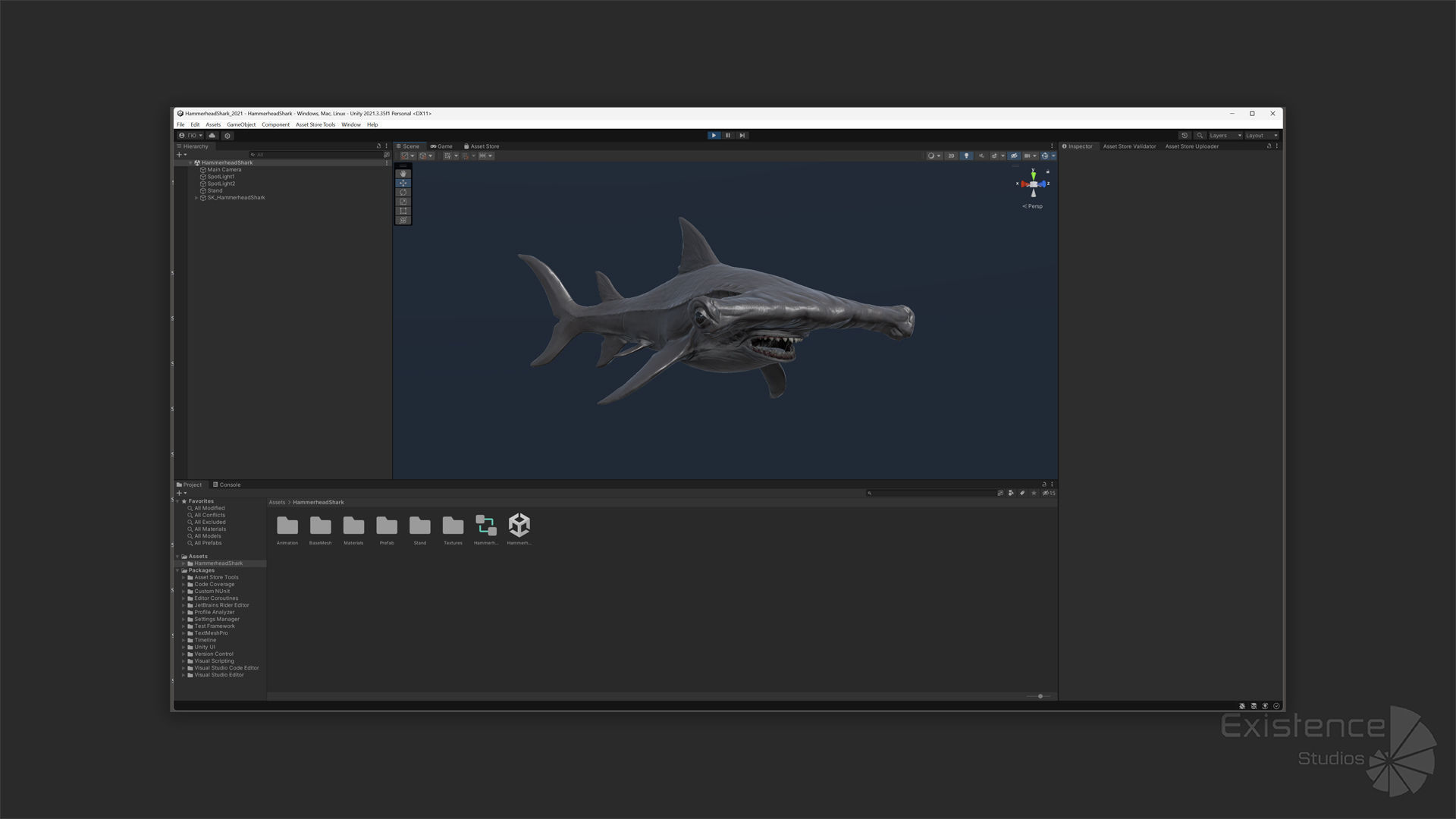 Hammerhead Shark - Ocean Predator - Underwater Creature - 29 Low-poly 3D model_19