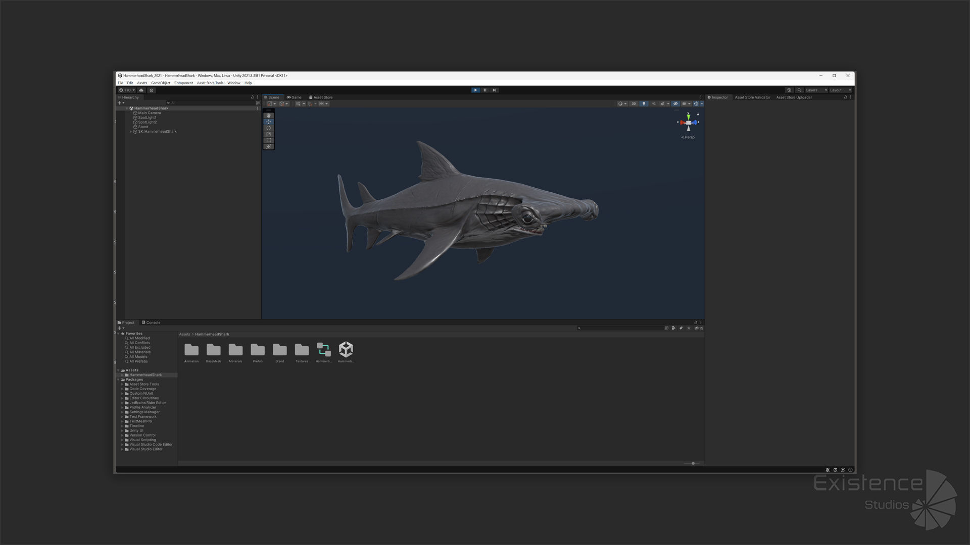 Hammerhead Shark - Ocean Predator - Underwater Creature - 29 Low-poly 3D model_21
