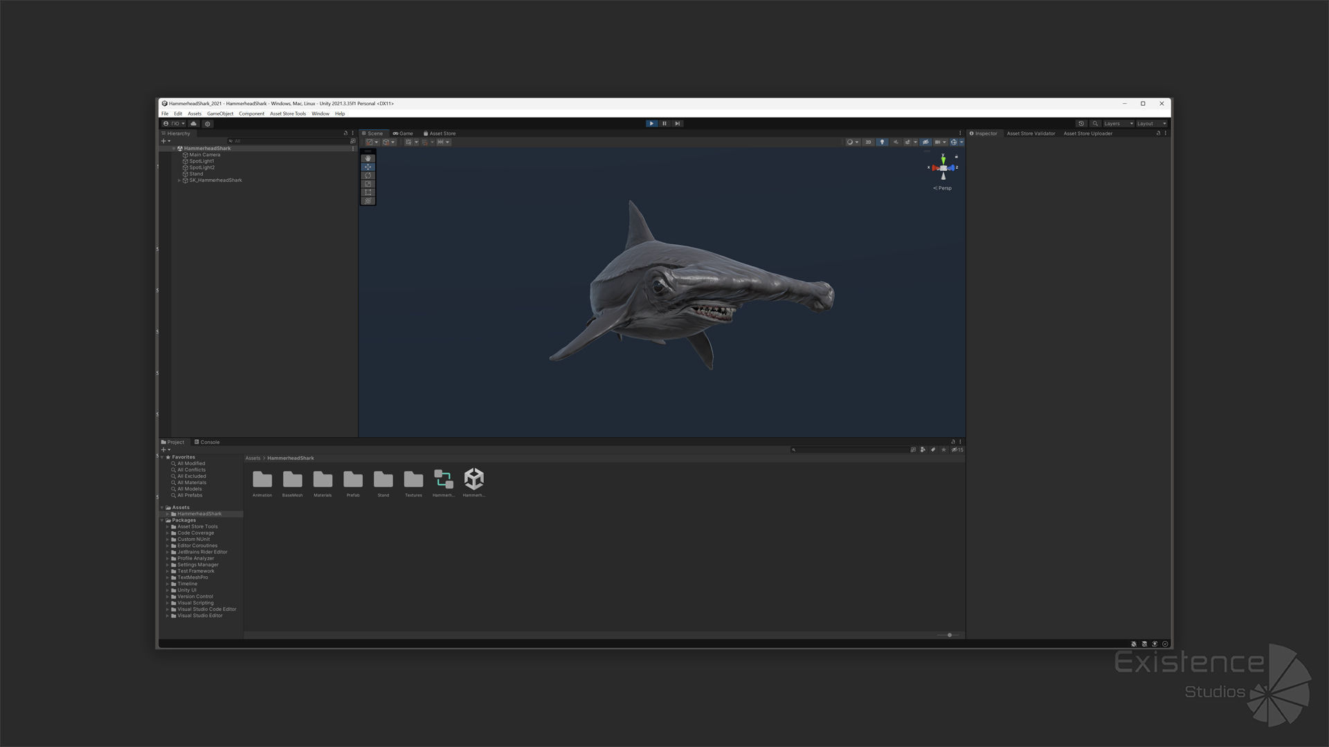 Hammerhead Shark - Ocean Predator - Underwater Creature - 29 Low-poly 3D model_17