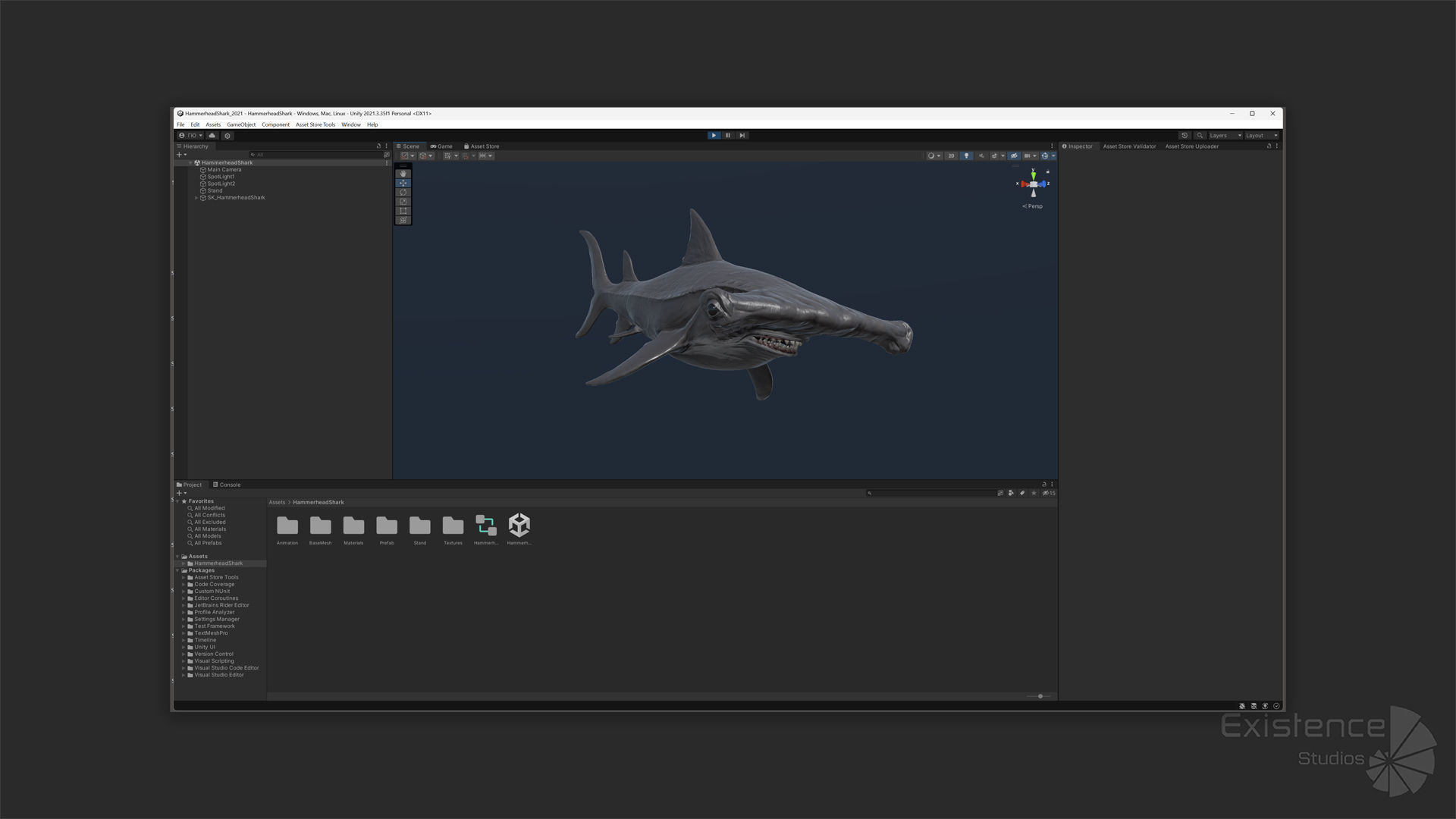 Hammerhead Shark - Ocean Predator - Underwater Creature - 29 Low-poly 3D model_15