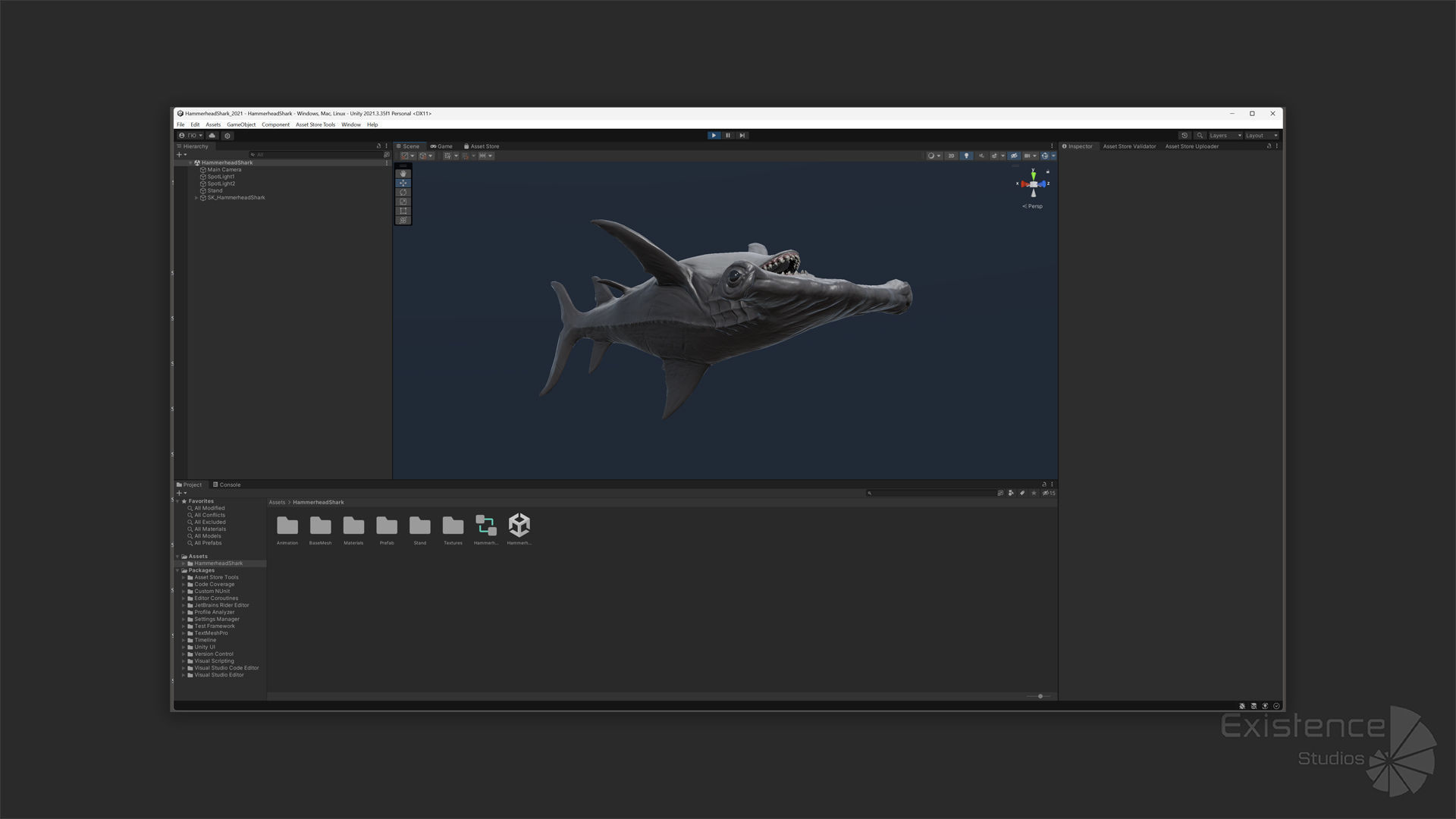 Hammerhead Shark - Ocean Predator - Underwater Creature - 29 Low-poly 3D model_14