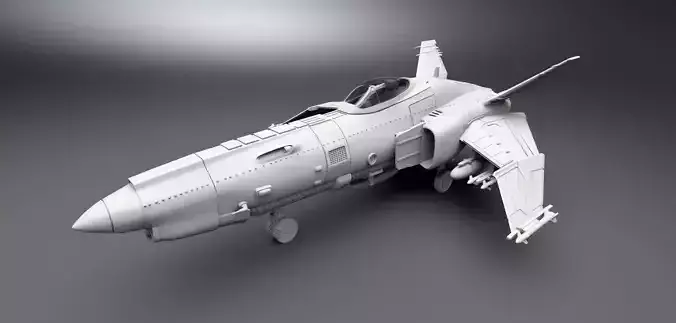 Caprica Viper Airforce Scale model 3D print model