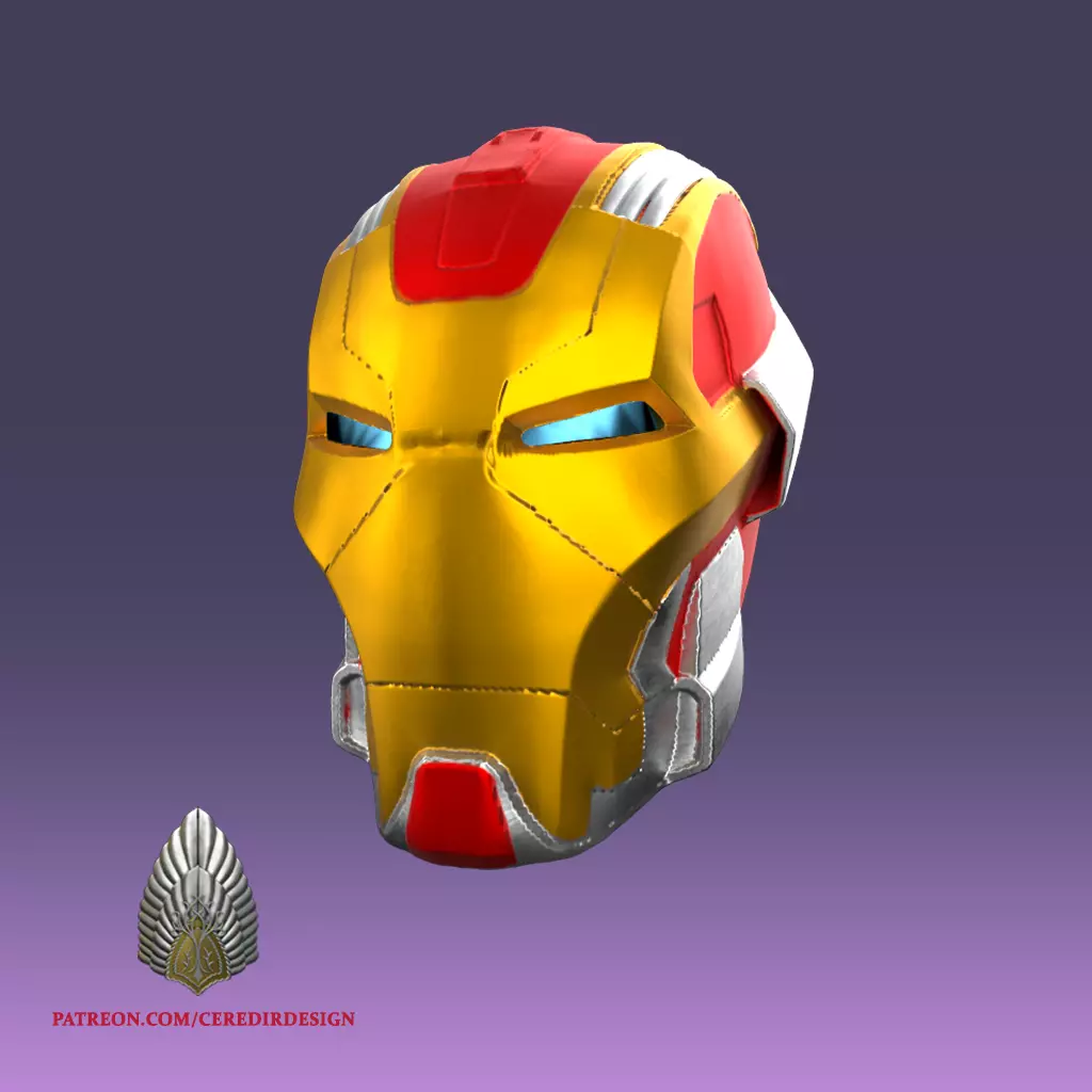 IronMan MK17 Heartbreaker helmet 3d digital download 3D print model_0