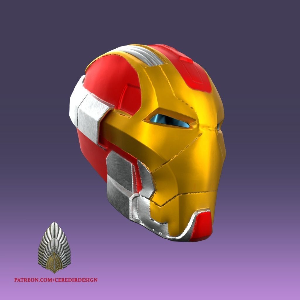 IronMan MK17 Heartbreaker helmet 3d digital download 3D print model_3