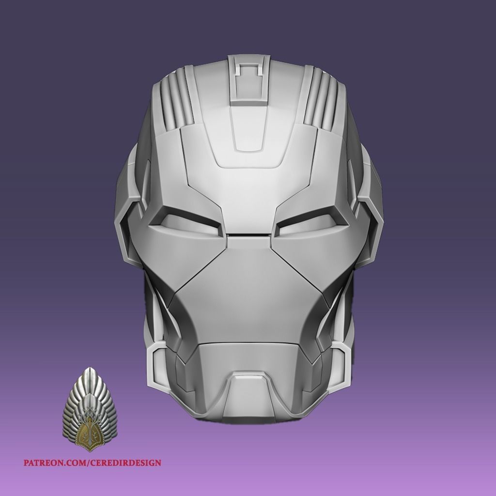 IronMan MK17 Heartbreaker helmet 3d digital download 3D print model_5