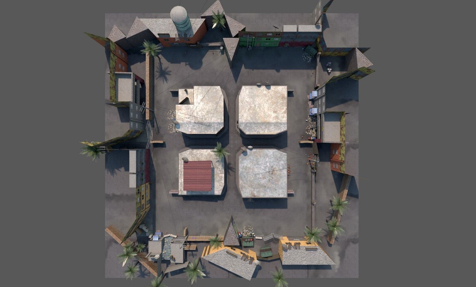 3D model Favela Map - Cs Iceworld Layout - Mobile Compatible Game Ready ...