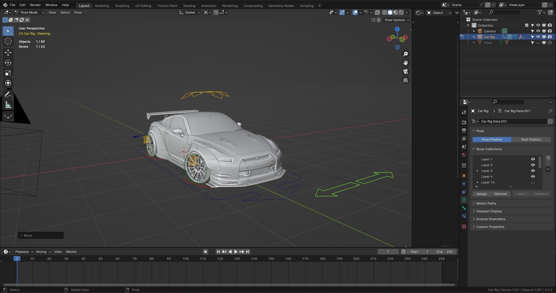 Nissan GTR R35 LB  Low-poly 3D model_33