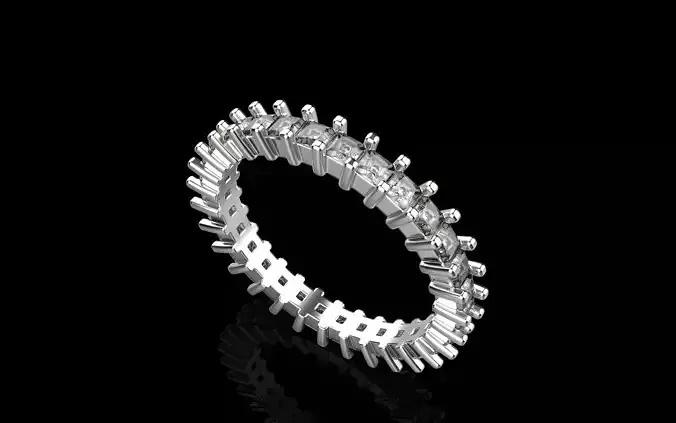 infinity square princess ring model 660