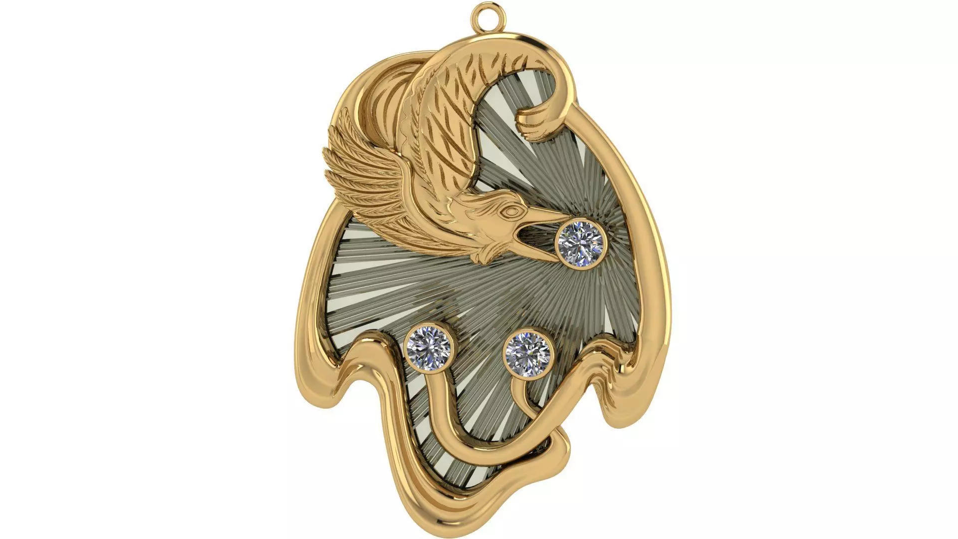 Dragon Pendant 3D print model_0