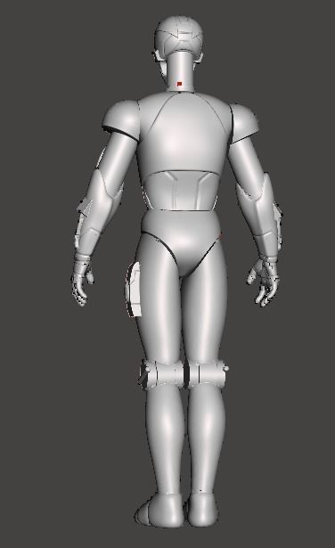 Star Wars Droid BL 17 Action Figure STL File 3D Printing  3D print model_1