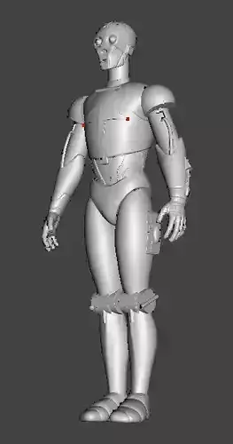Star Wars Droid BL 17 Action Figure STL File 3D Printing  3D print model