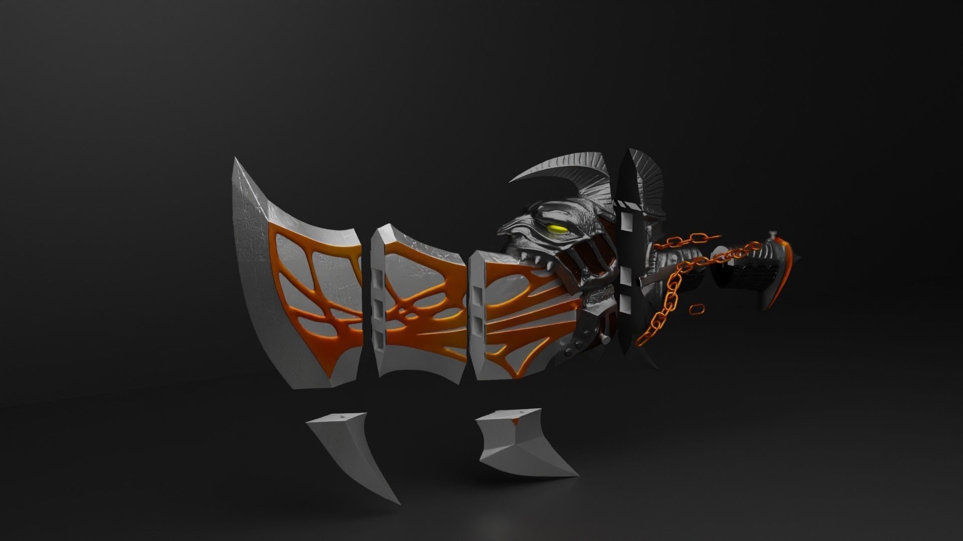 God of War 3 Blades of exile kratos model 3d print 3D print model_12