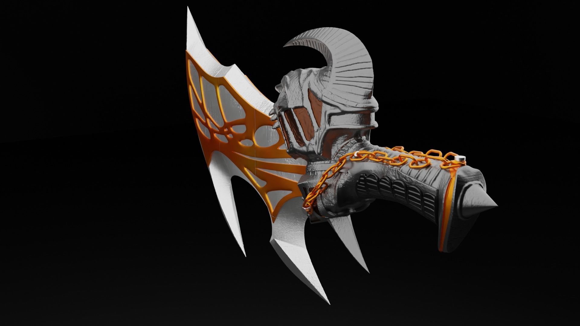 God of War 3 Blades of exile kratos model 3d print 3D print model_8