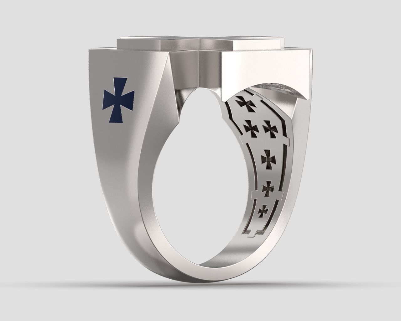 R 109 men ring 3D print model_4
